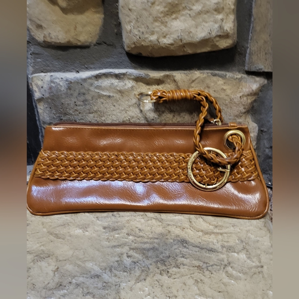 Necessary Objects Brown  wristlet